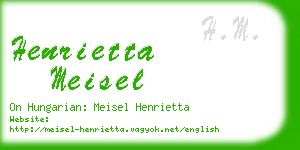 henrietta meisel business card